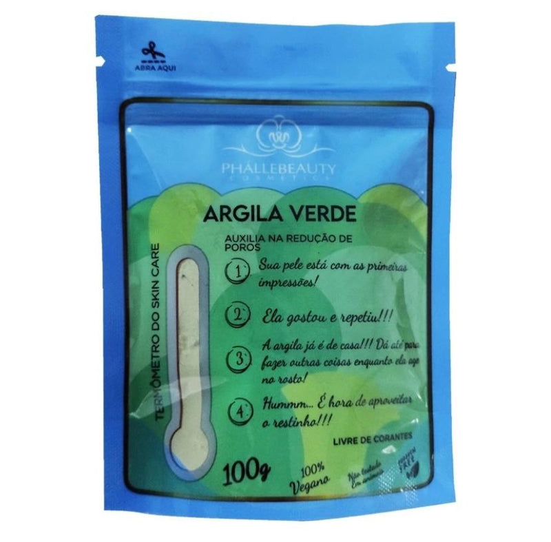 Argila em Pó Verde - Phállebeauty