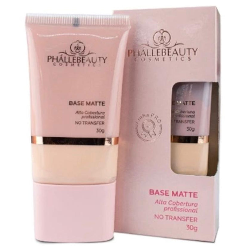 Base Matte Alta Cobertura - Phallebeauty