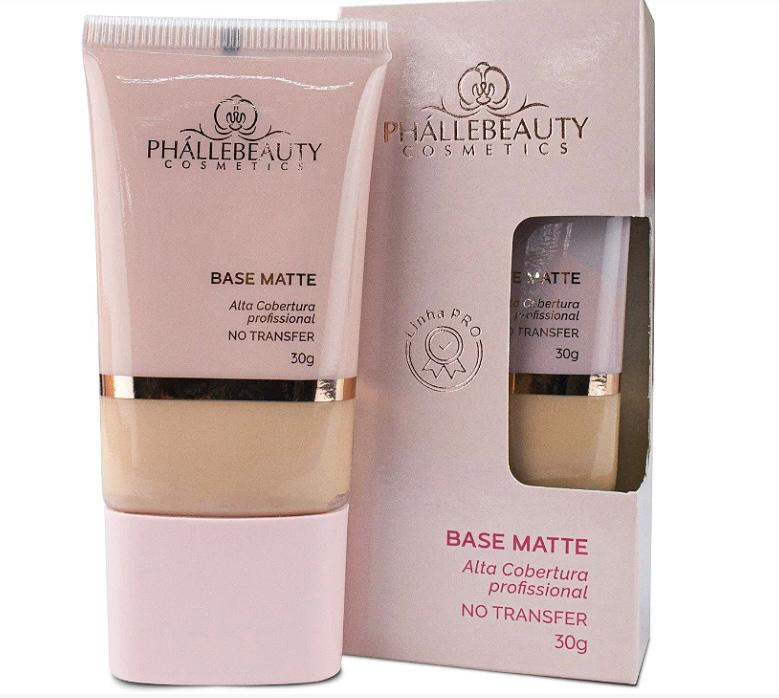 Base Matte Alta Cobertura - Phallebeauty