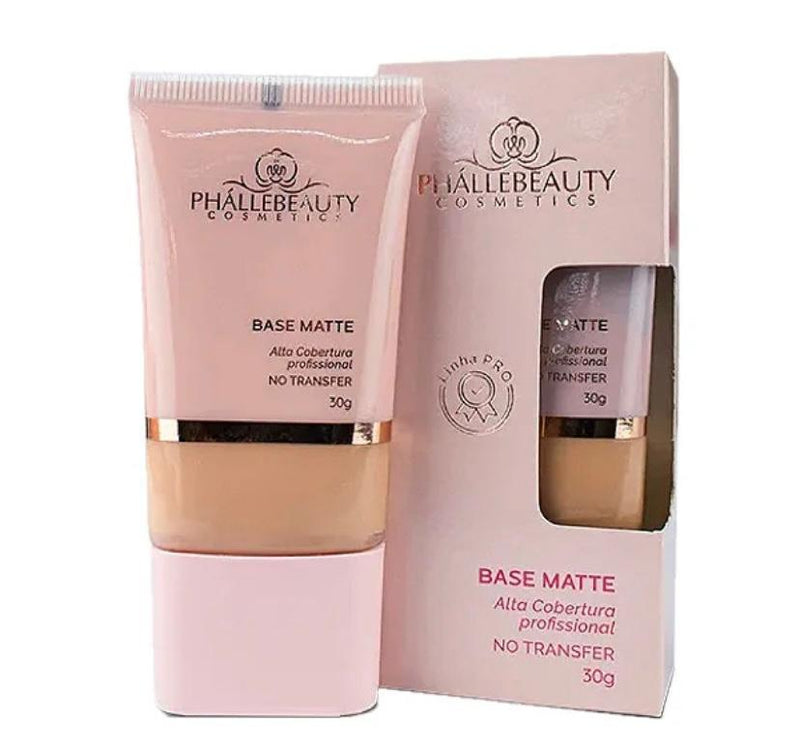 Base Matte Alta Cobertura - Phallebeauty