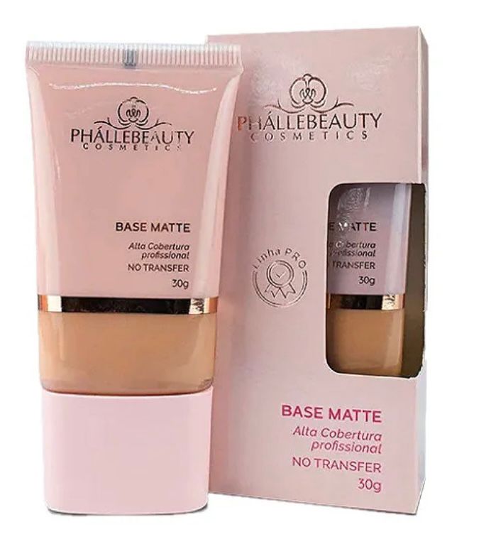 Base Matte Alta Cobertura - Phallebeauty