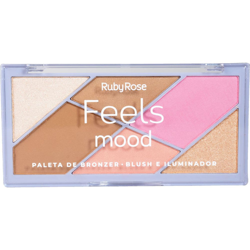 Paleta De Bronze Blush e Iluminador - Ruby Rose