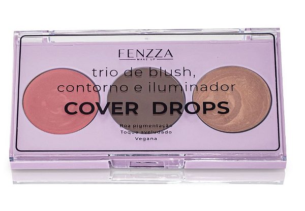 Trio de Blush, Contorno e Iluminador - Fenzza